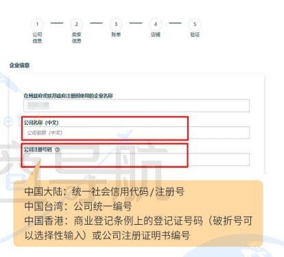 填写公司信息